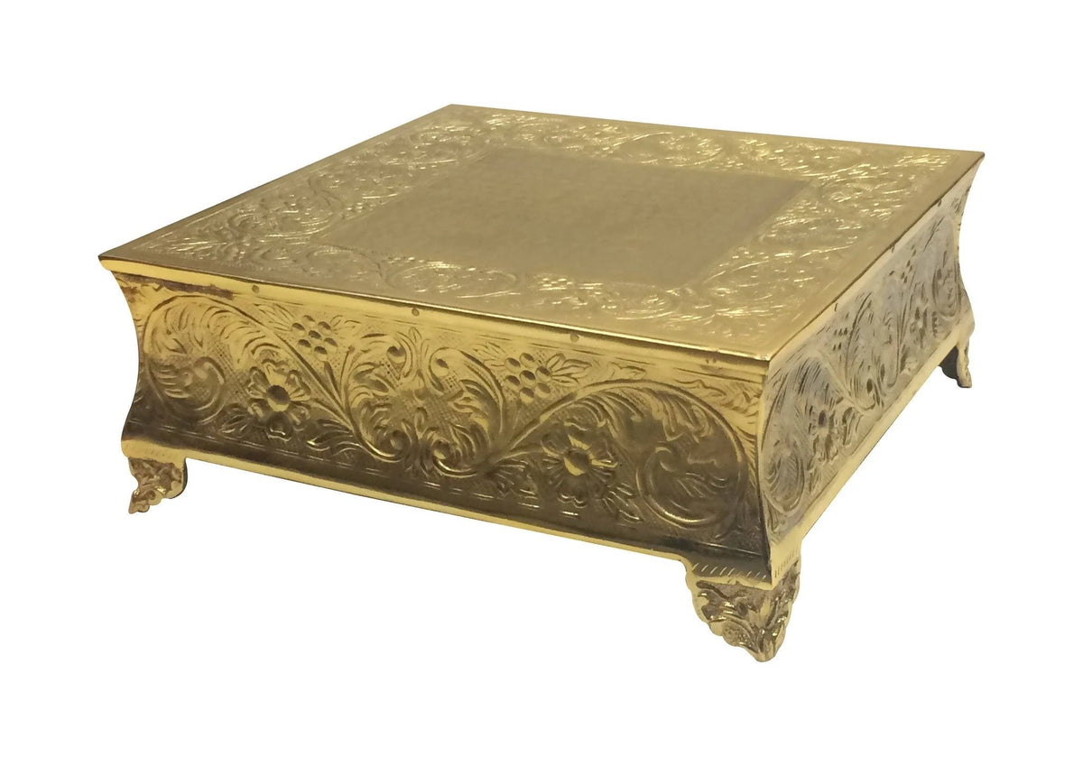 Gold Aluminum Wedding Cake Stand D6041
