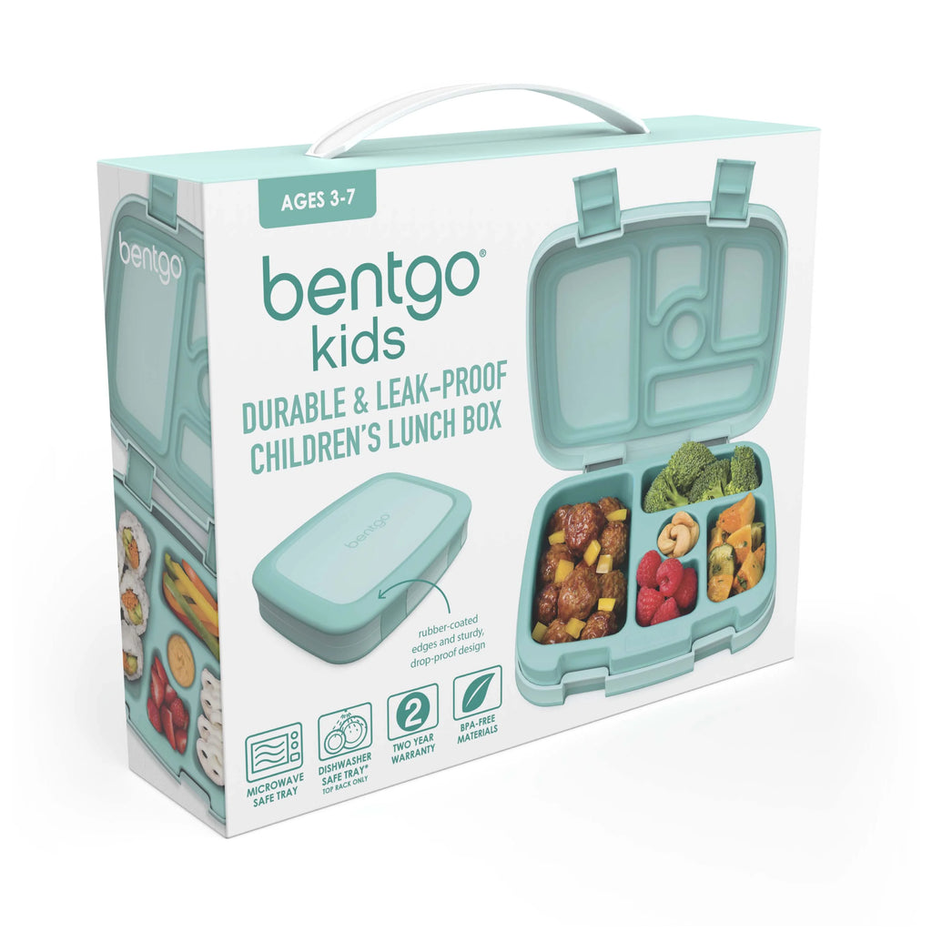 Leak-Proof 5-Compartment Bento-Style Kids Lunch Box, BPA-Free, Dishwasher Safe H64926