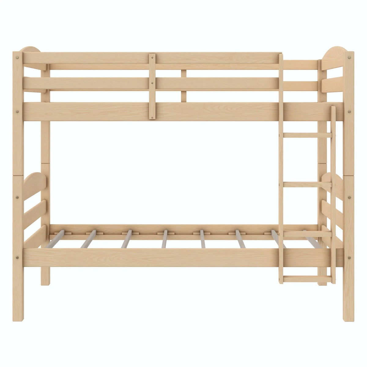 Solid Wood Twin-over-Twin Convertible Bunk Bed Z288