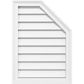 Half Octagon Top Right Surface Mount PVC Gable Vent S652