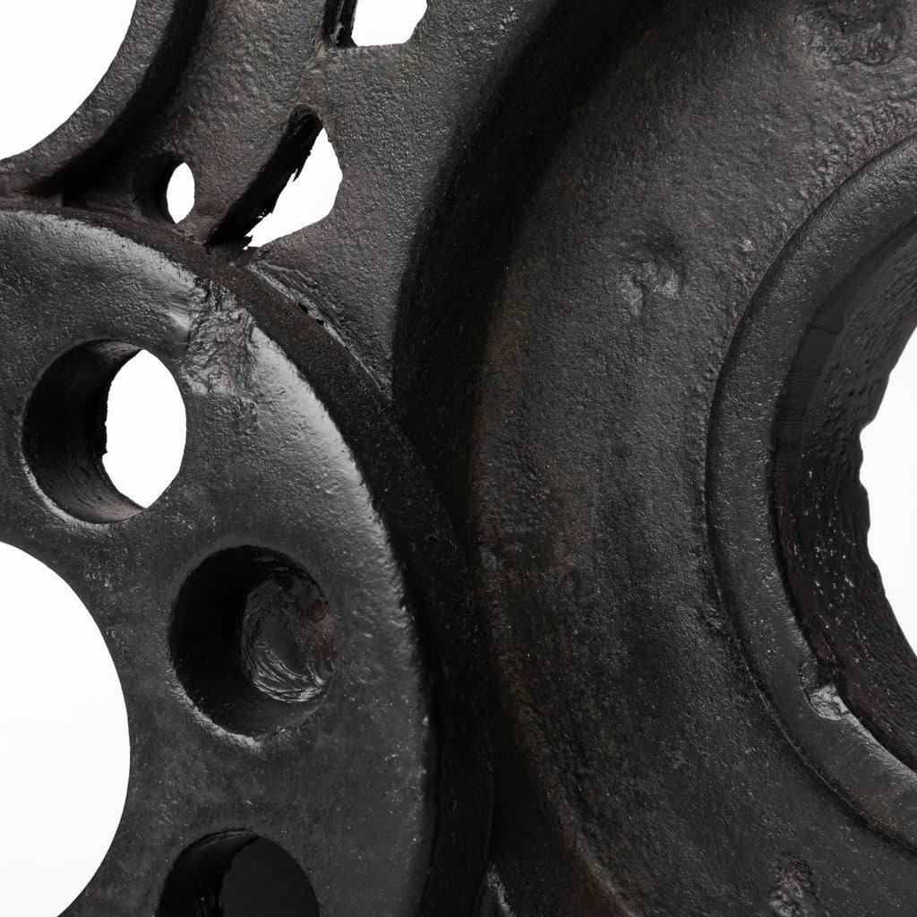 Black Matte Industrial Resin Bookend K17336