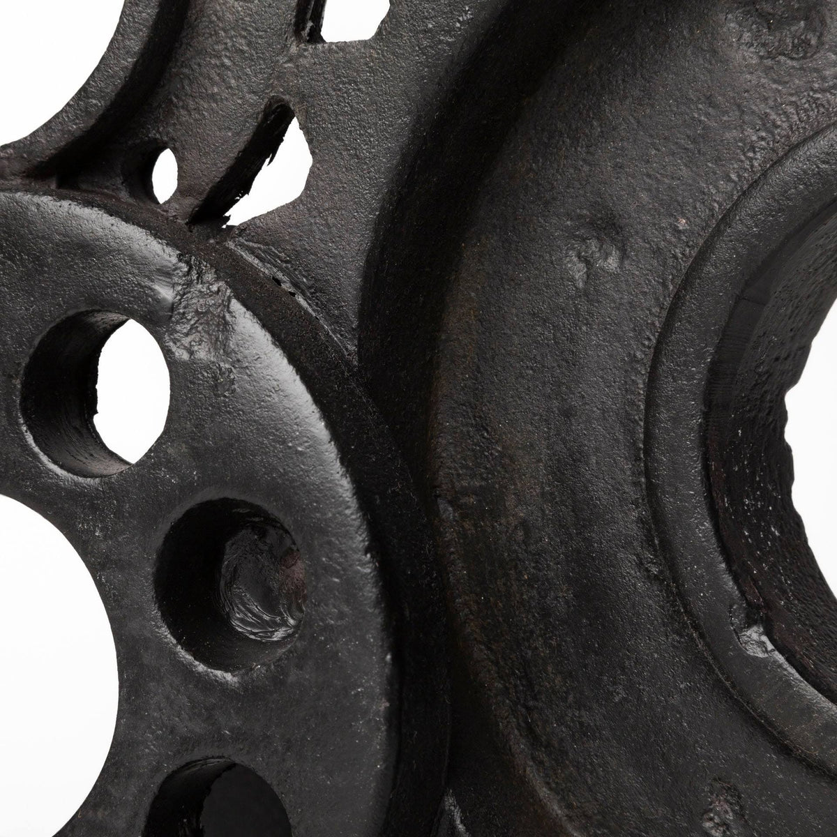 Black Matte Industrial Resin Bookend K17336