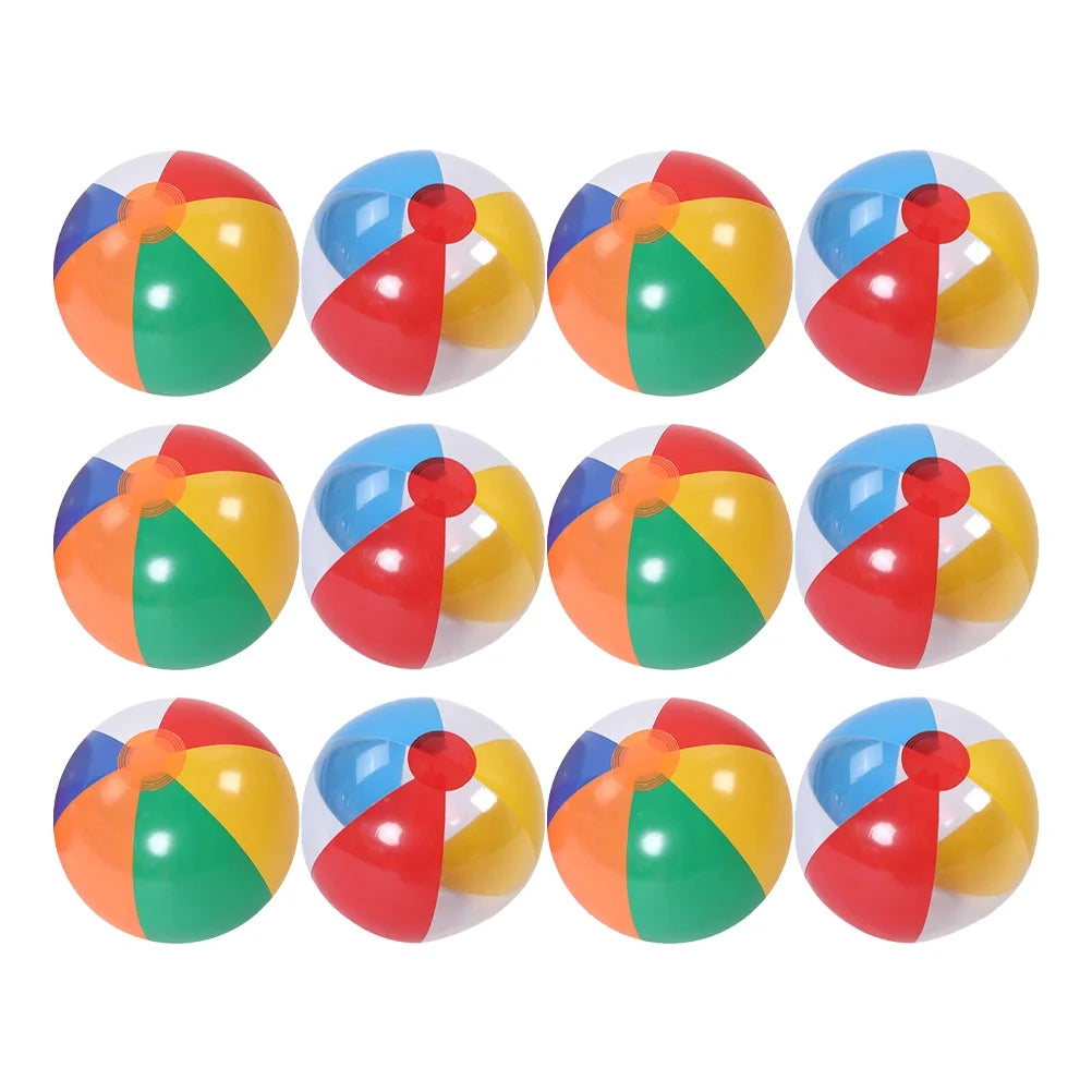 12pcs Inflatable Beach Ball Pool Toy O3863