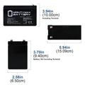 12 Volt 9 Ah SLA Battery Pack of 10 G169