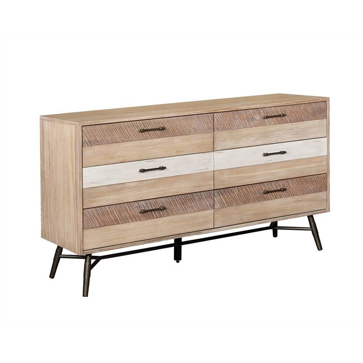 5-piece Brown Wood Queen Bedroom Set H10928
