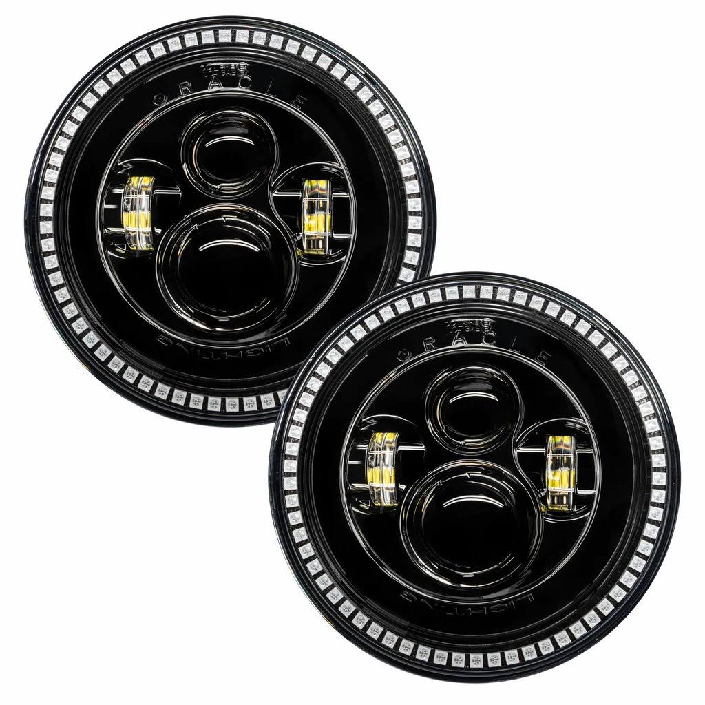 Black Bezel LED Headlights T40273