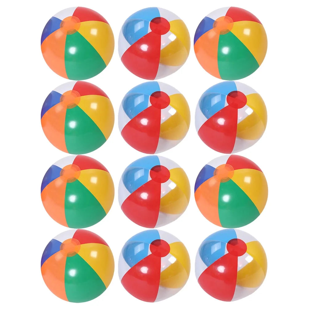 12pcs Inflatable Beach Ball Pool Toy O3863