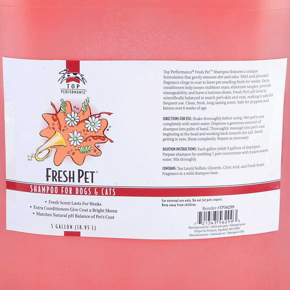 Fresh Pet Shampoo 5Gal W683647