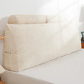 Wedge Headboard Pillow Queen Beige N160078