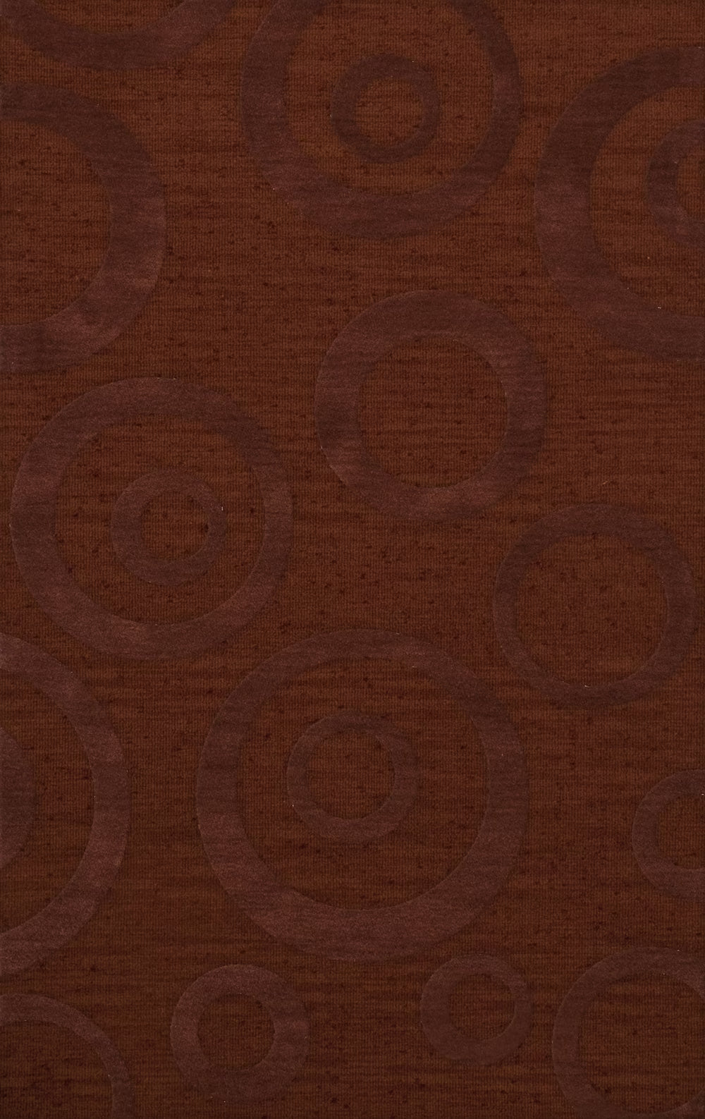 Paprika Bubbles Circles 10' x 14' Rectangle Area Rug V4751