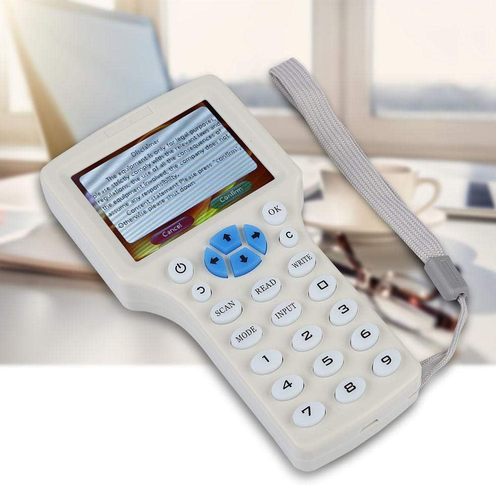 9 Frequency Handheld RFID Copier ID IC Reader Writer Duplicator Multifunctional Copy Encrypted NFC Smart Card with HD 3.2 Inch Full Color Screen Z389083