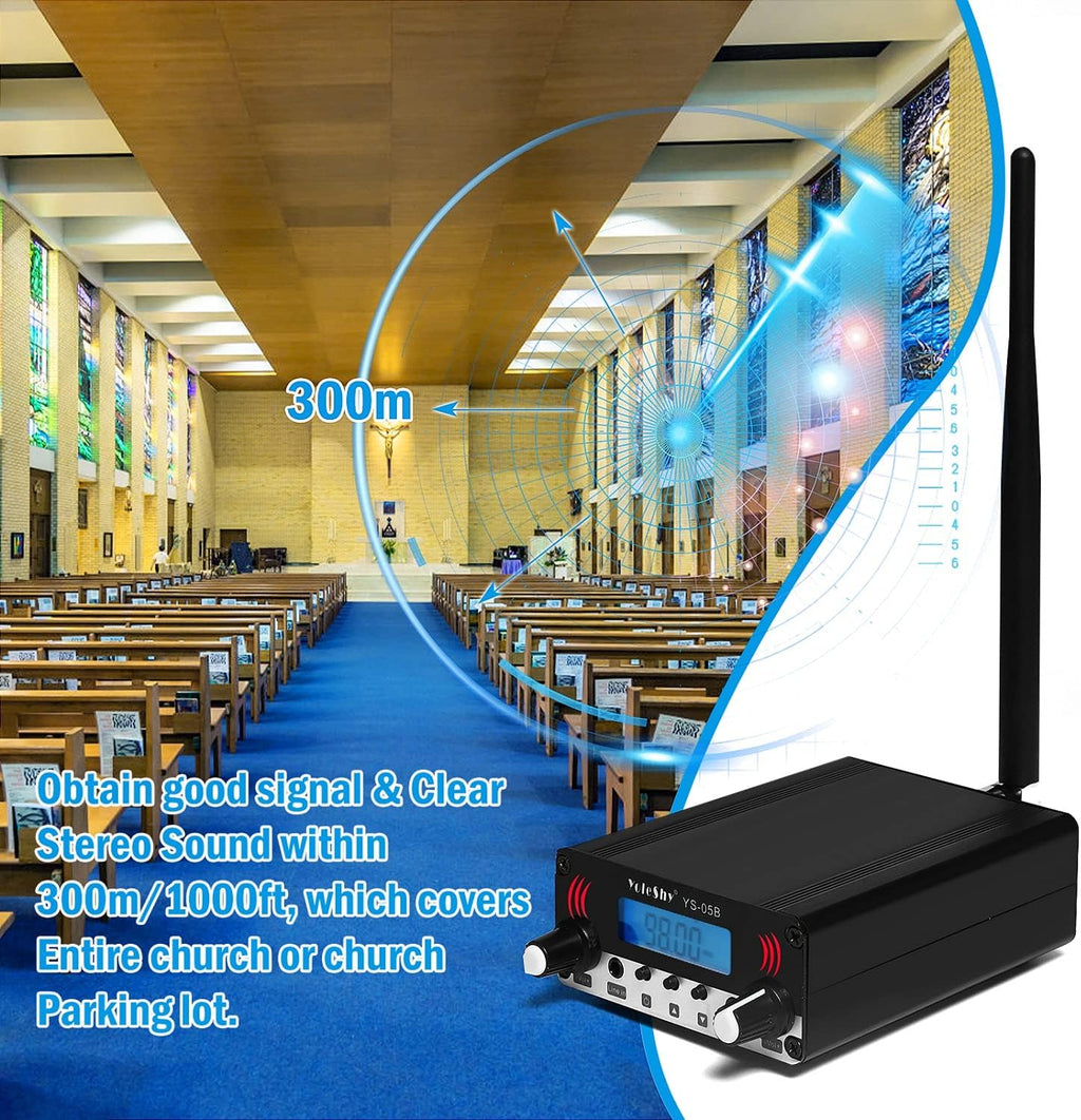 Black FM Transmitter with Antenna Y742371