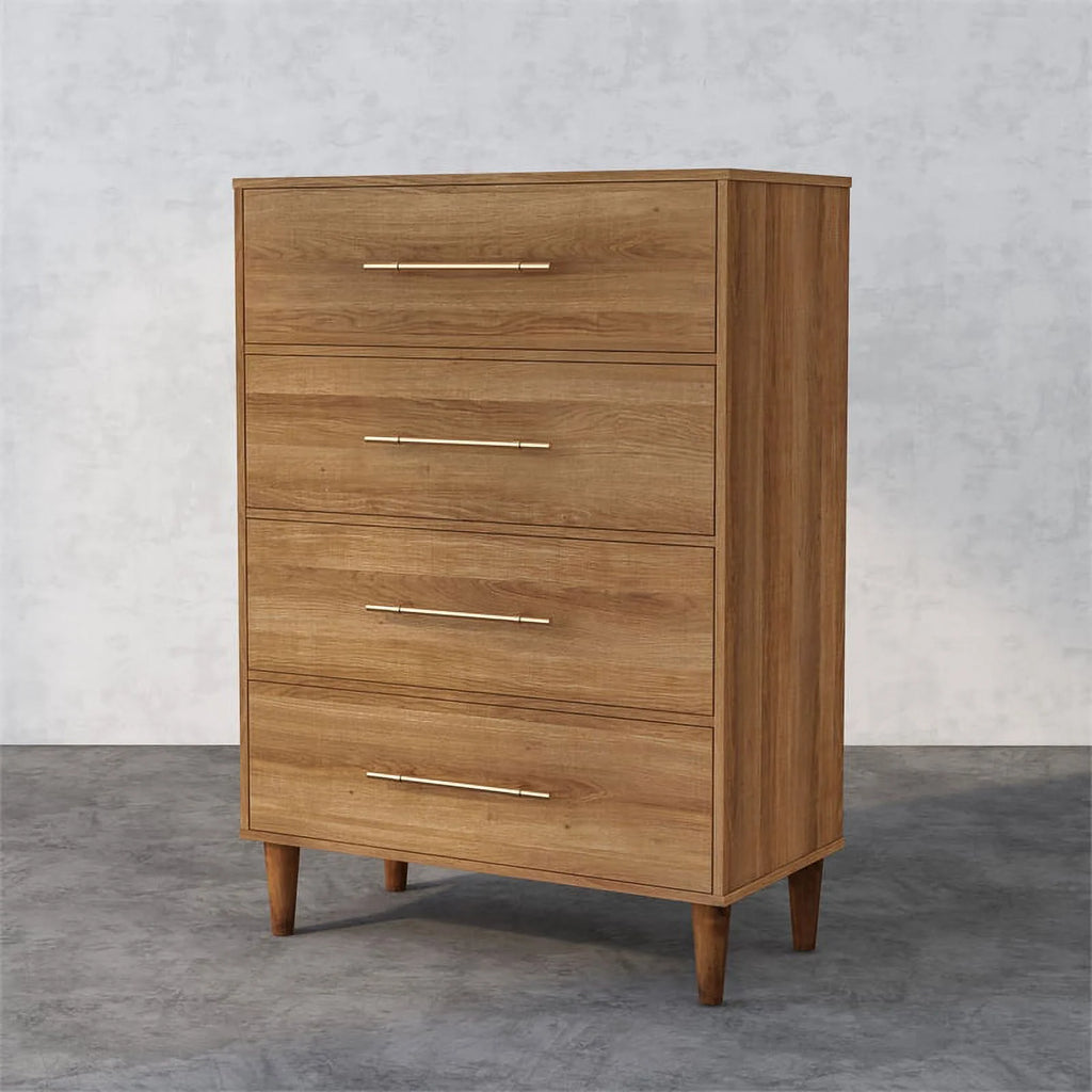 Farmhouse Wood 4-Drawer Chest U355