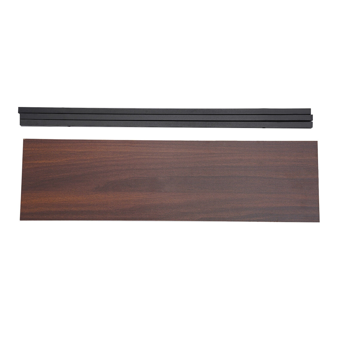 Black Bookshelf with Grid Desk Storage Shelf I5074