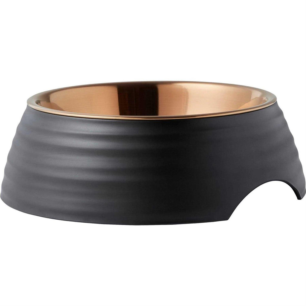 Matte Black Stainless Steel Dog & Cat Bowl T5439
