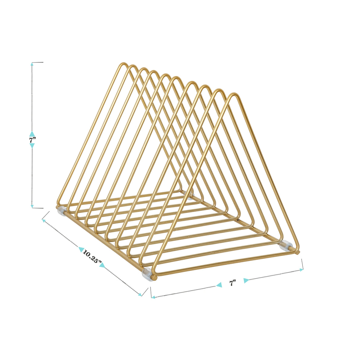 Gold Metal Magazine File Holder H56671