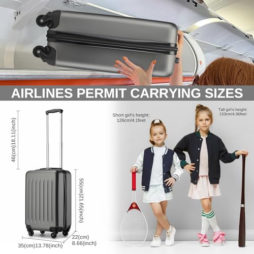 20 Inch Hardside Spinner Suitcase W2065
