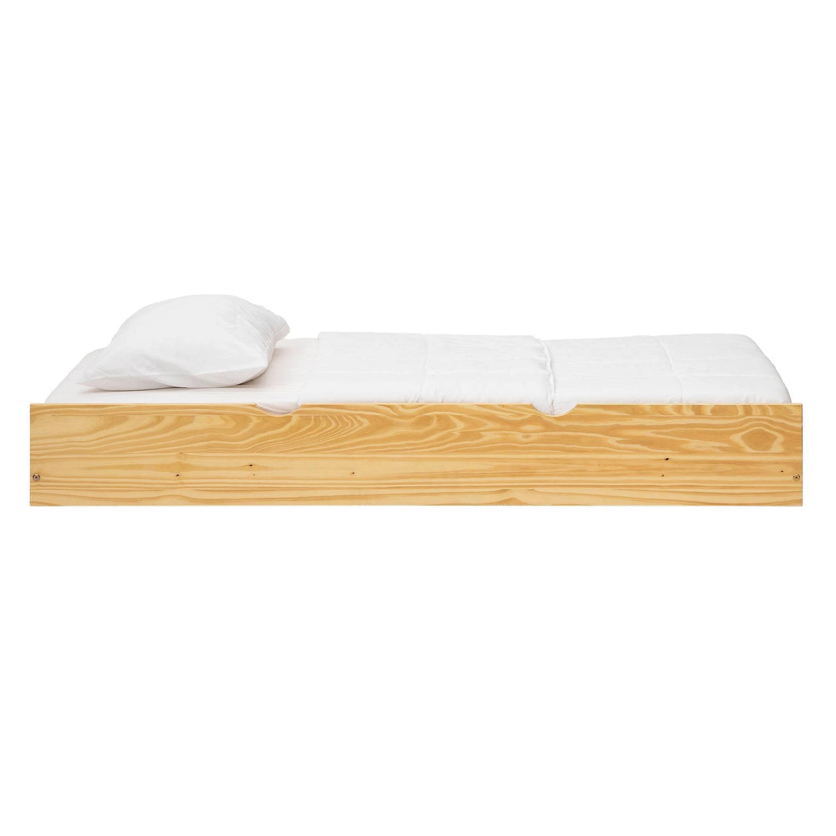 Twin Solid Wood Trundle Bed Natural V261059