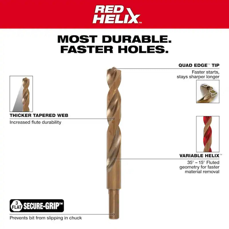 Cobalt Red Helix Drill Bit Set 29-Piece G4732