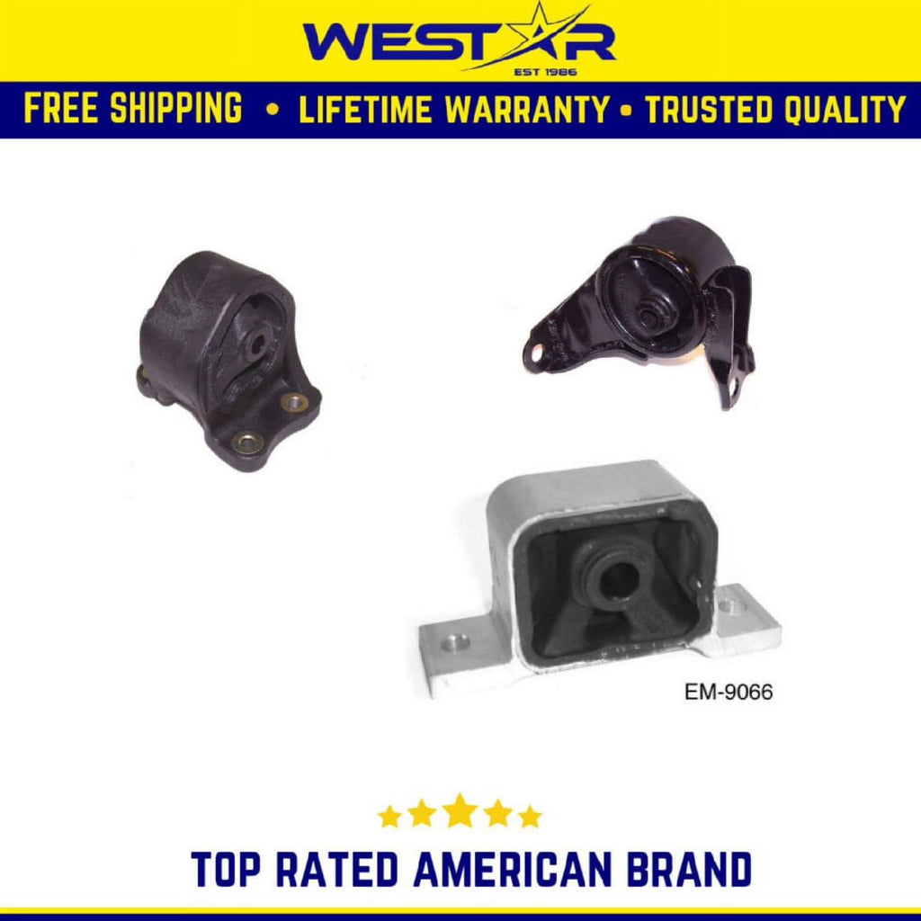 3PCS Motor & Trans Mount Set for 2003-2011 Honda Element 2.4L Auto Trans O522035