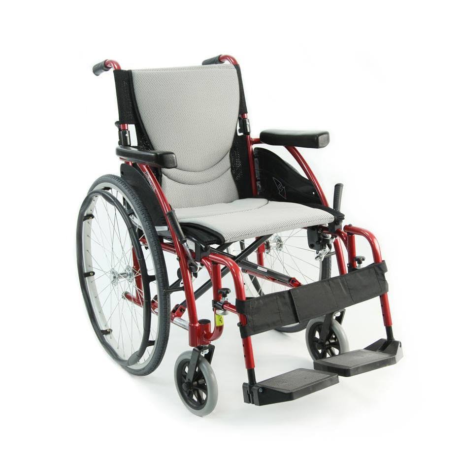 Lightweight Ergonomic Wheelchair with Silver Seat J47799