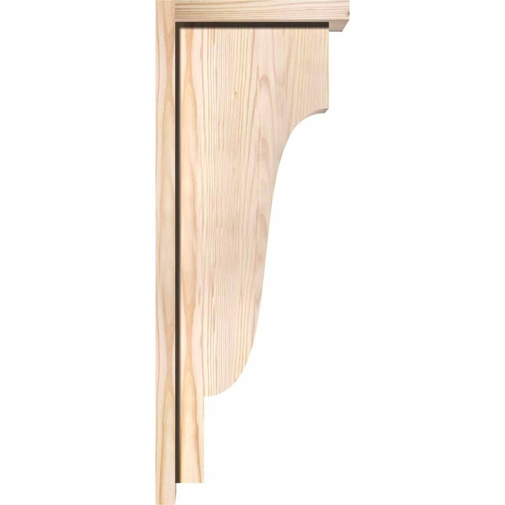 Douglas Fir Newport Smooth Corbel with Backplate G809266