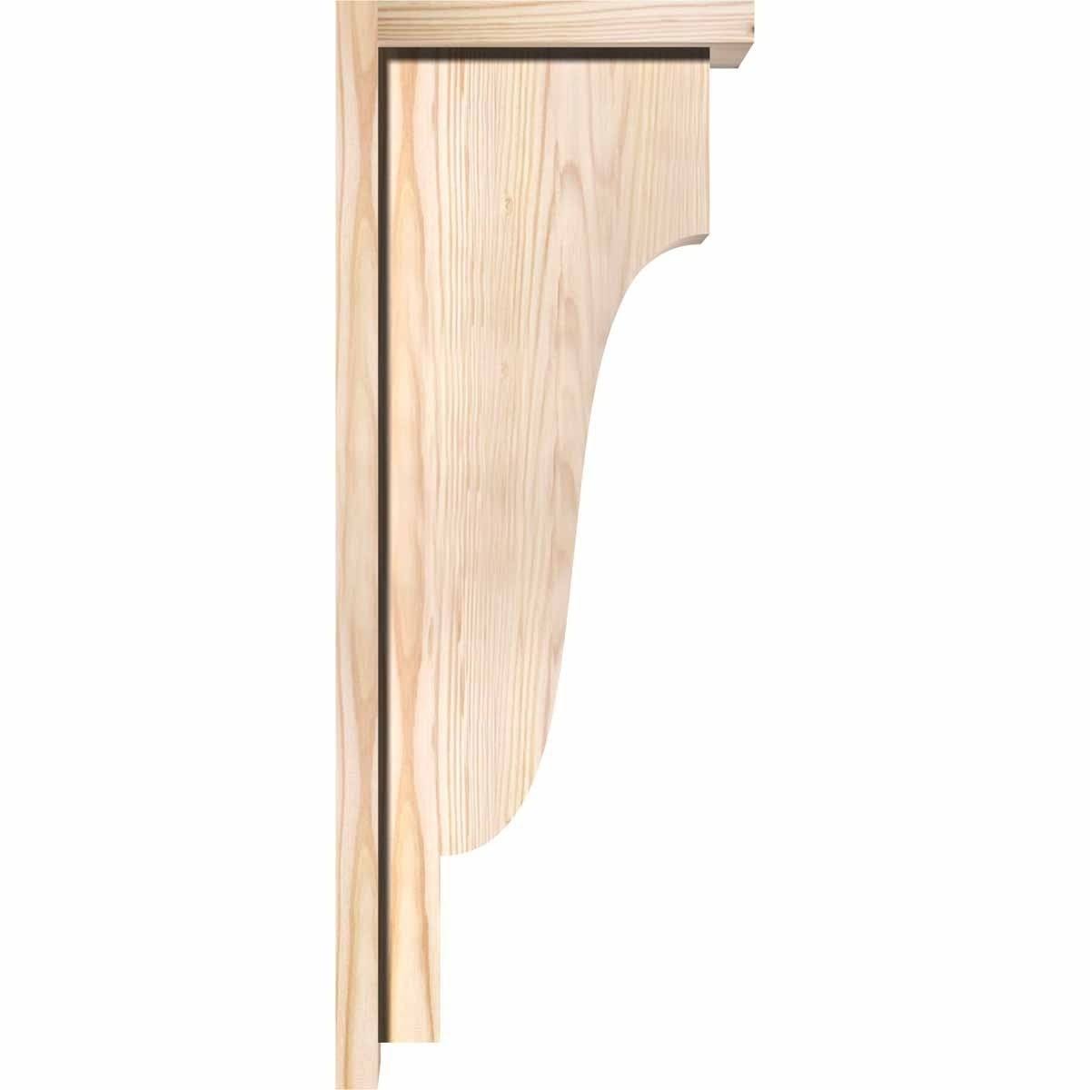 Douglas Fir Newport Smooth Corbel with Backplate G809266