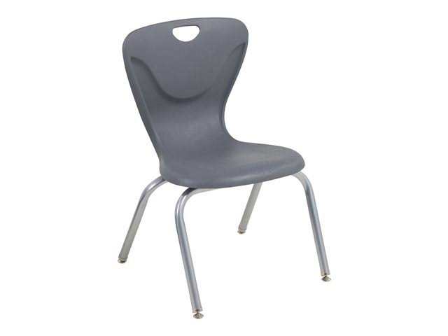 Gray Contour Swivel Glide Chair 4-Pack L731