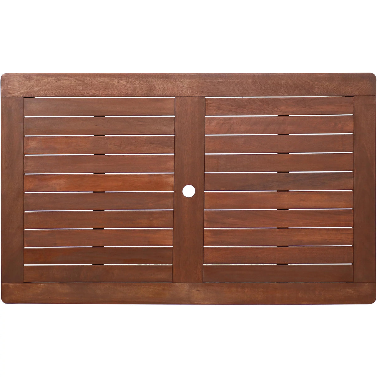 Brown Meranti Wood Rectangular Patio Dining Table A10857