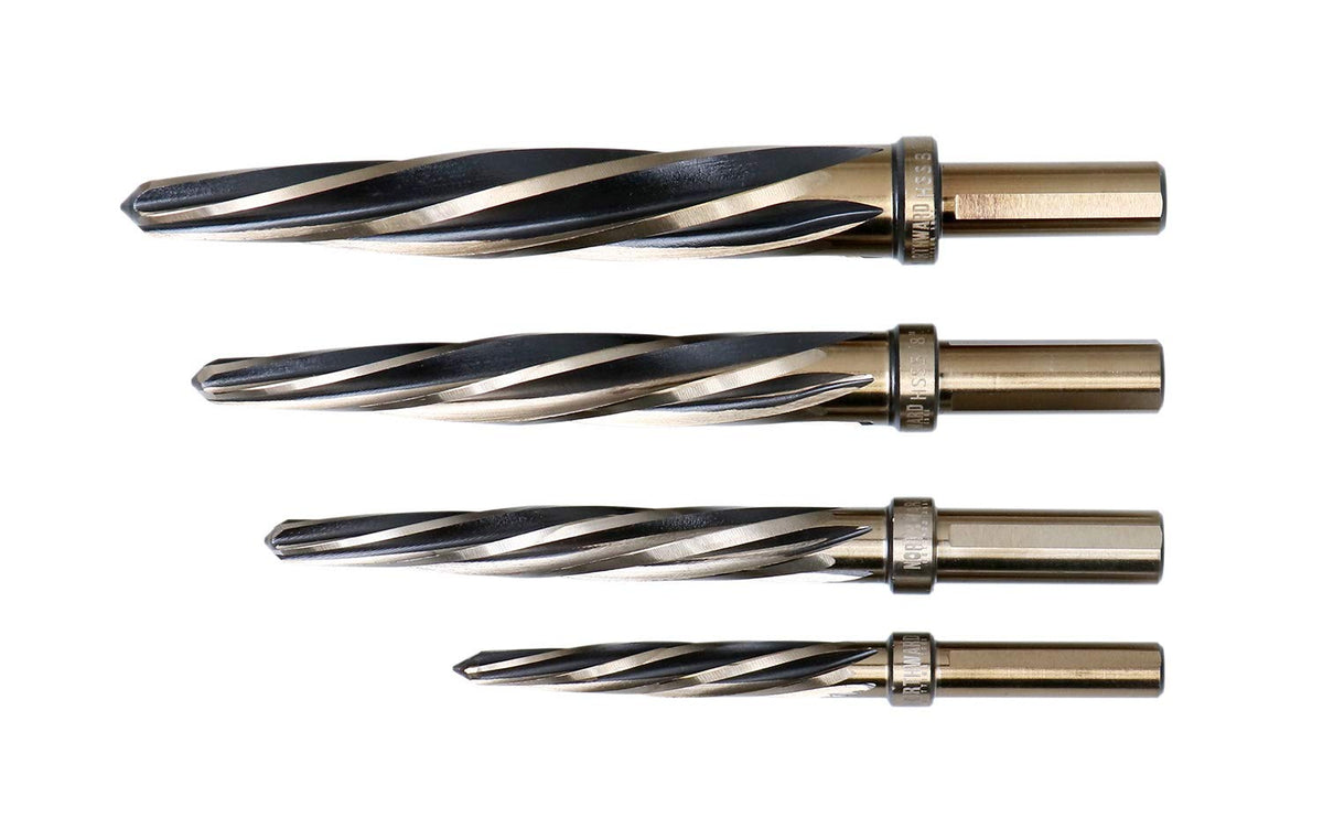 4 Pc H.S.S. Standard Spiral Flute Car Reamer Set J573