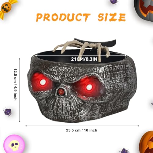Halloween Candy Bowl with Moving Skeleton Hand F7213