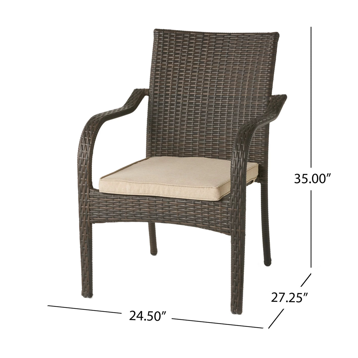 Outdoor Wood and Wicker 8 Seater Dining Set W2335
