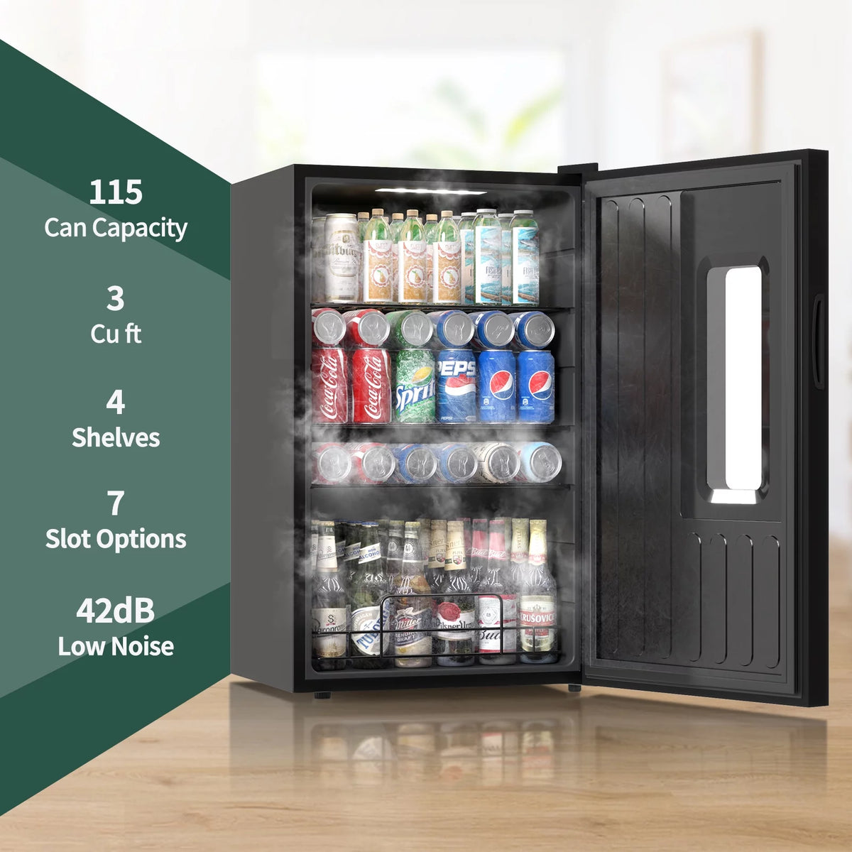 115 Can 3 Cu.ft Beverage Refrigerator and Cooler P68704