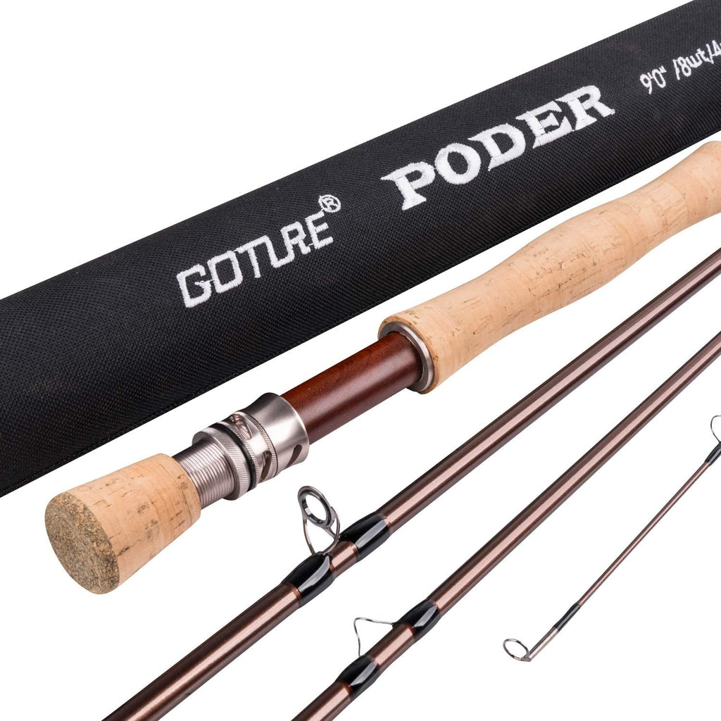 9ft 4 Piece Carbon Fly Fishing Rod with Carrying Case K619449