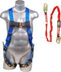 Full Body Safety Harness with 6' Safety Lanyard, Pack of 2 V367
