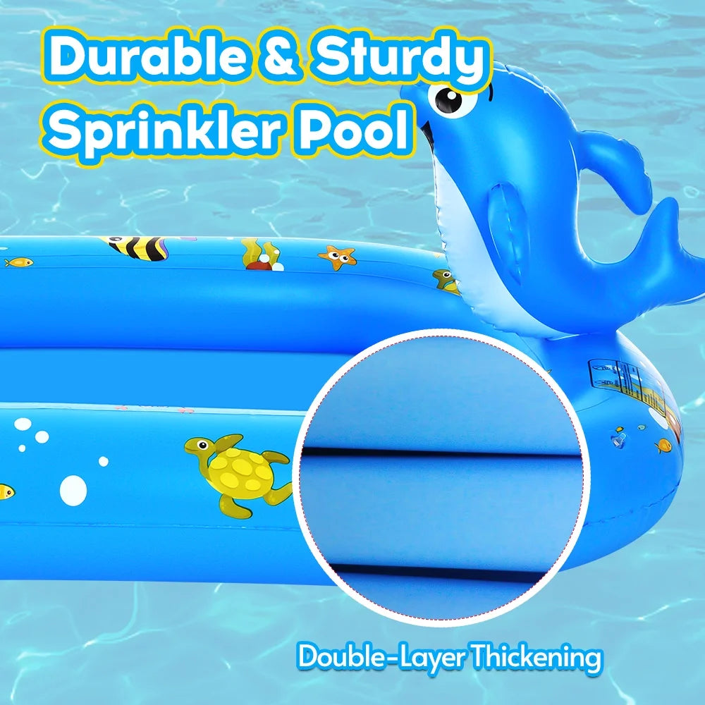 Inflatable Sprinkler Pool 170 * 101cm / 67 * 40in B434