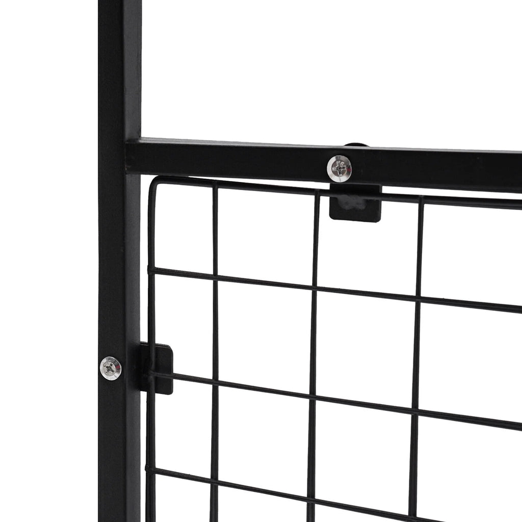 Black Bookshelf with Grid Desk Storage Shelf I5074