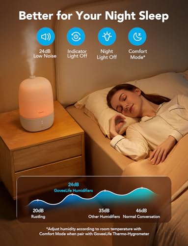 3L Cool Mist Humidifier with Essential Oil Diffuser T8083
