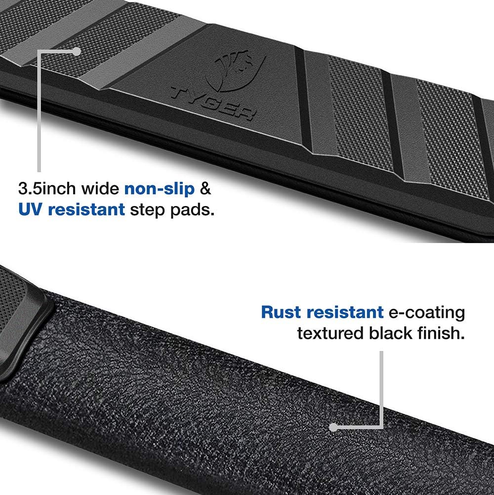 Textured Black Side Step Nerf Bars W746