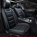 Black-Blue Waterproof Leather Car Seat Covers T9136