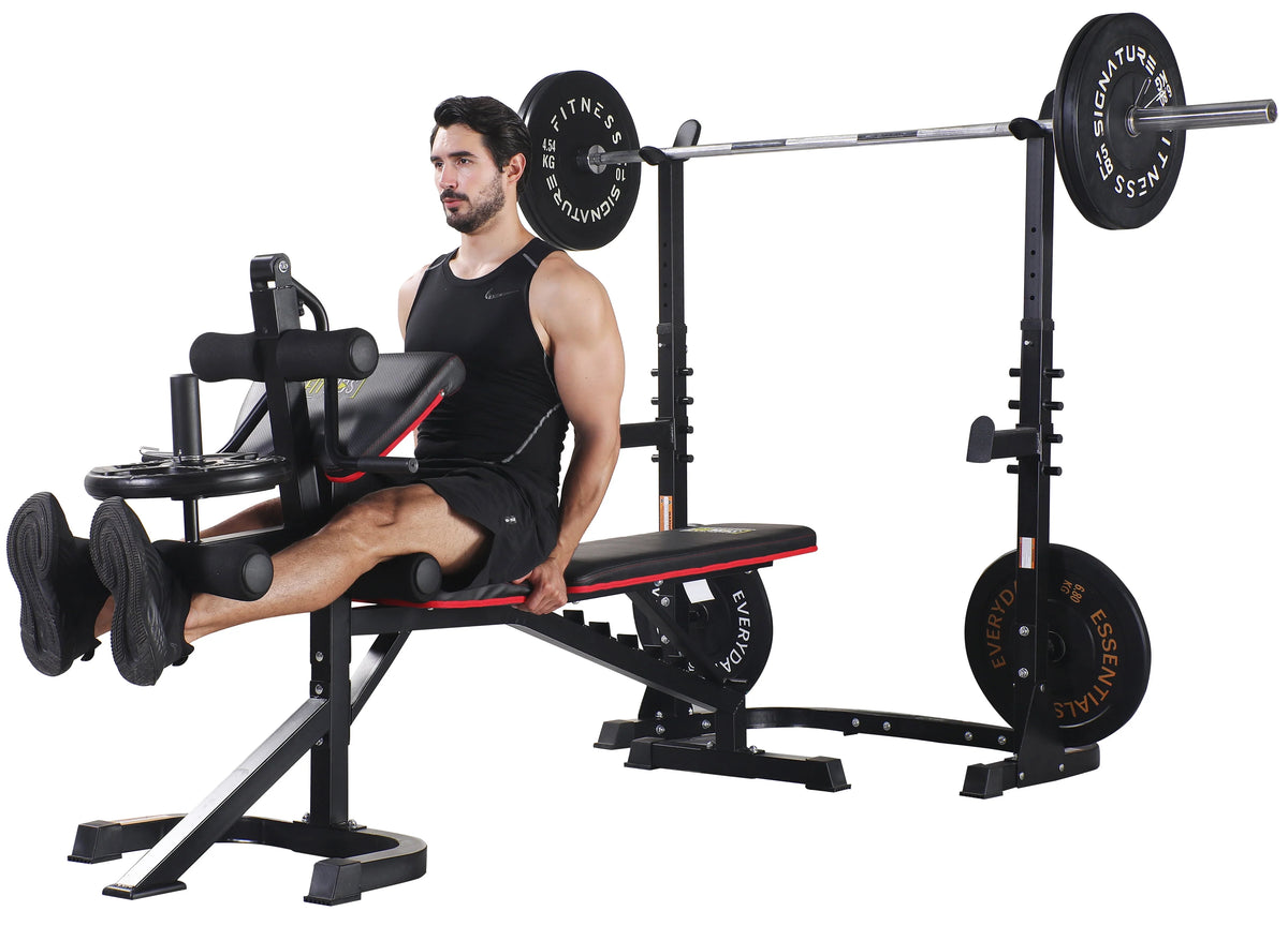Adjustable Olympic Workout Bench with Squat Rack and 800-Pound Capacity I4068