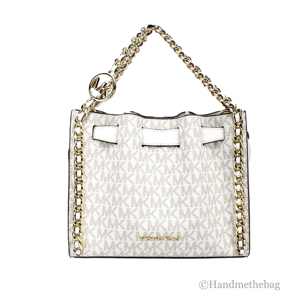 Cream Signature PVC Crossbody Bag J84163