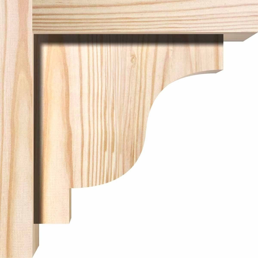 Douglas Fir Newport Smooth Corbel with Backplate G809266