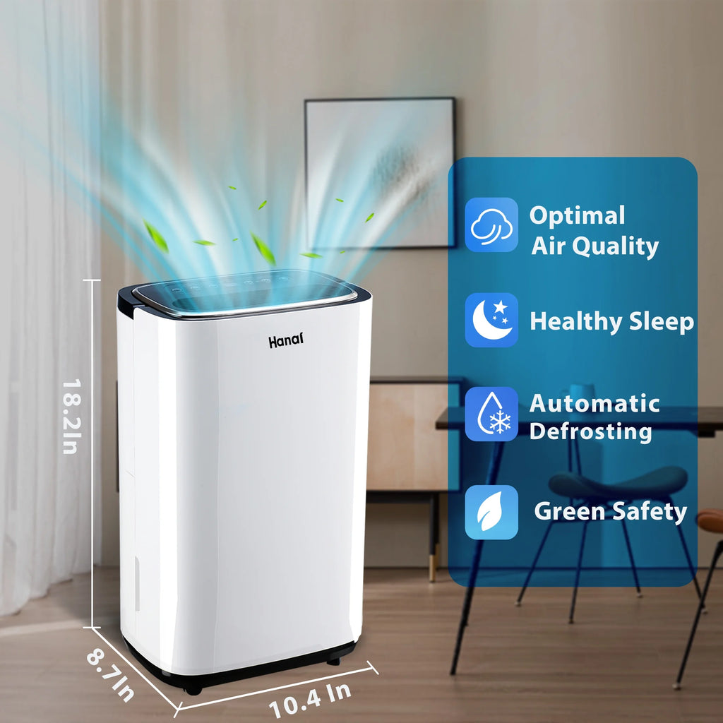 22 Pints Portable Dehumidifier with Drain Hose M225