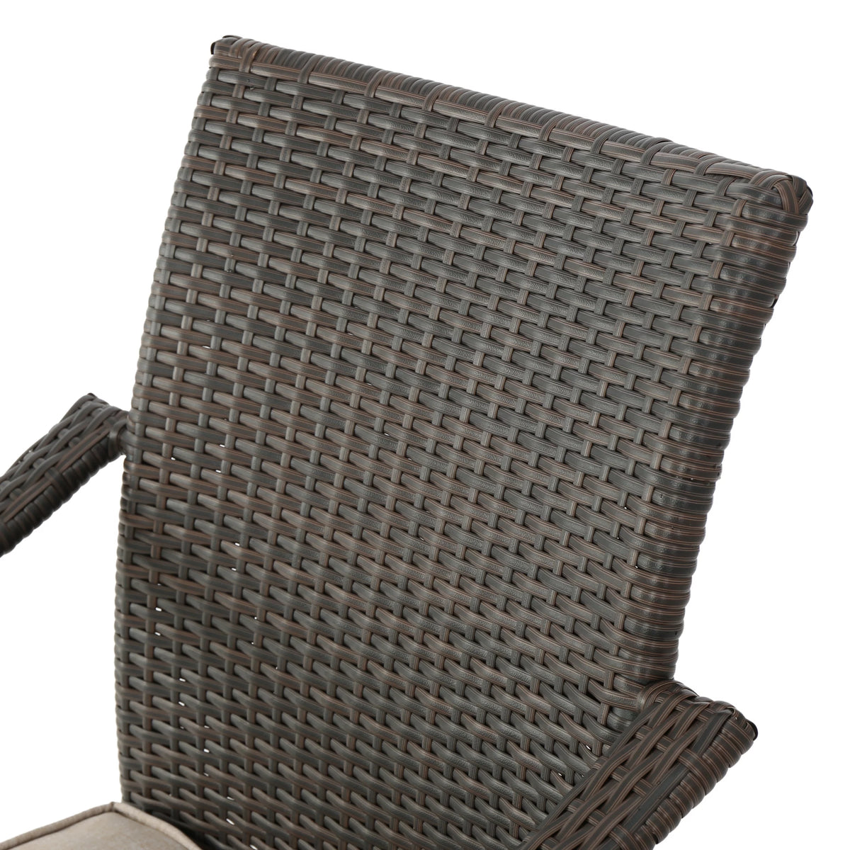 Outdoor Wood and Wicker 8 Seater Dining Set W2335