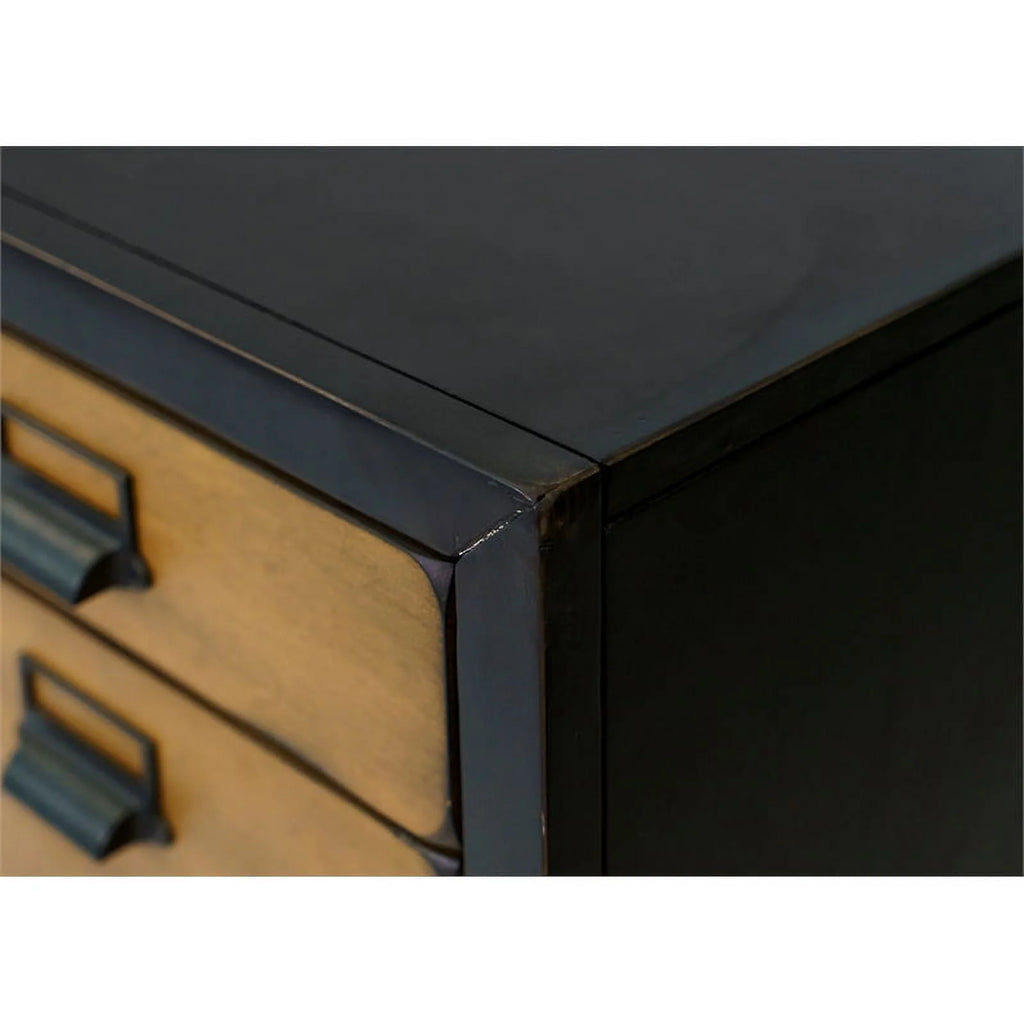Black Wood Executive Desk H1539
