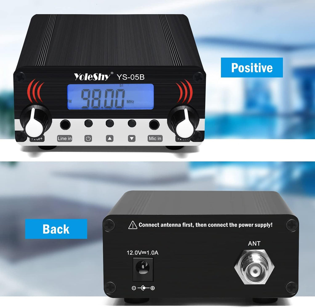 Black FM Transmitter with Antenna Y742371