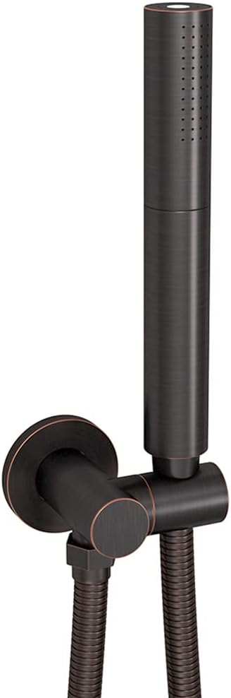 Oil Rubbed Bronze Handheld Shower Head with Flexible Hose and Brass Bracket, Pack of 2 I94914