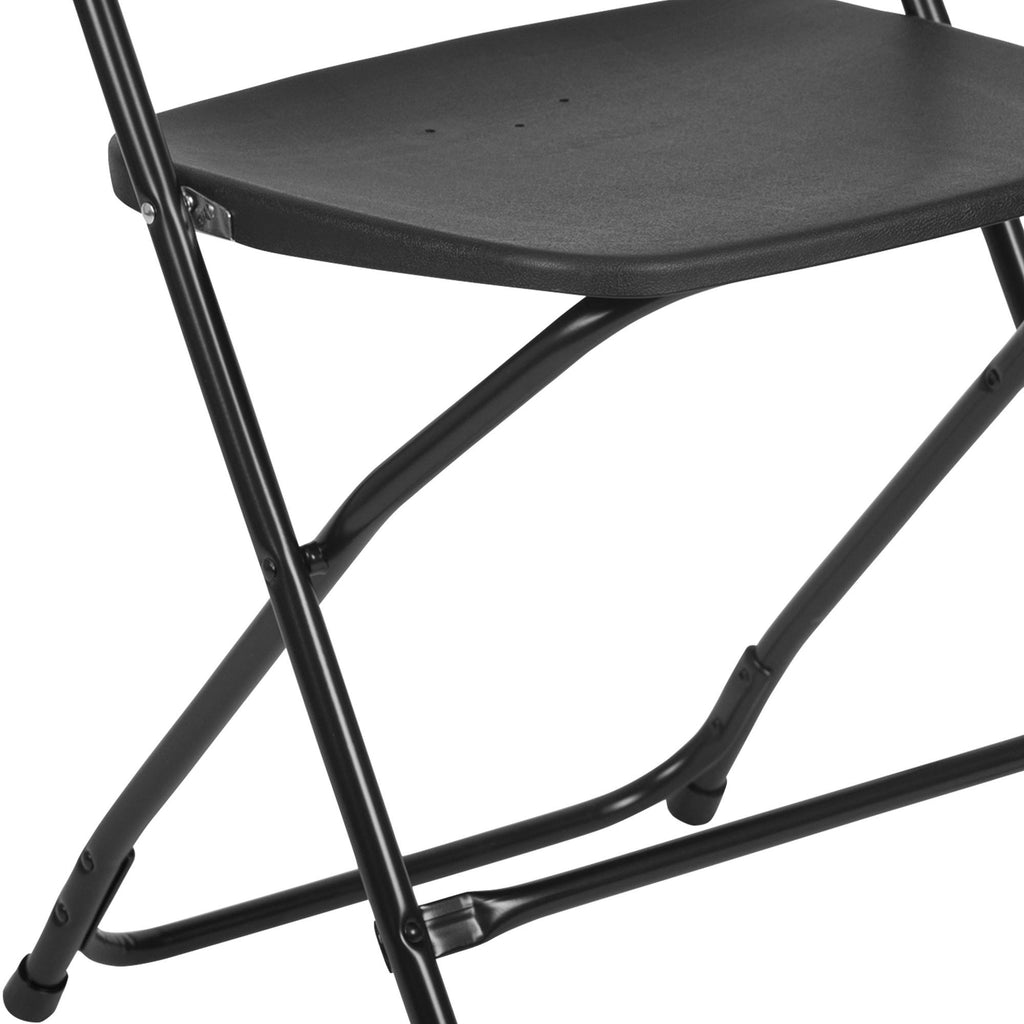 Black Plastic Folding Chair 6 Pack T35012