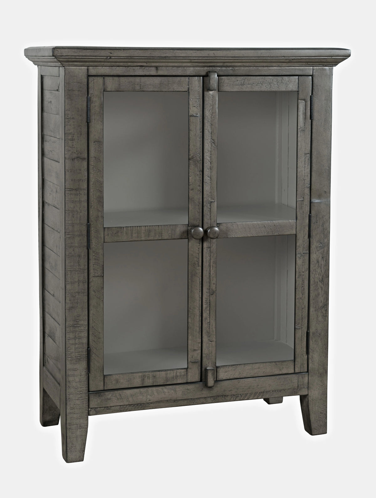 32" Distressed Acacia Two-Door Accent Cabinet X71764